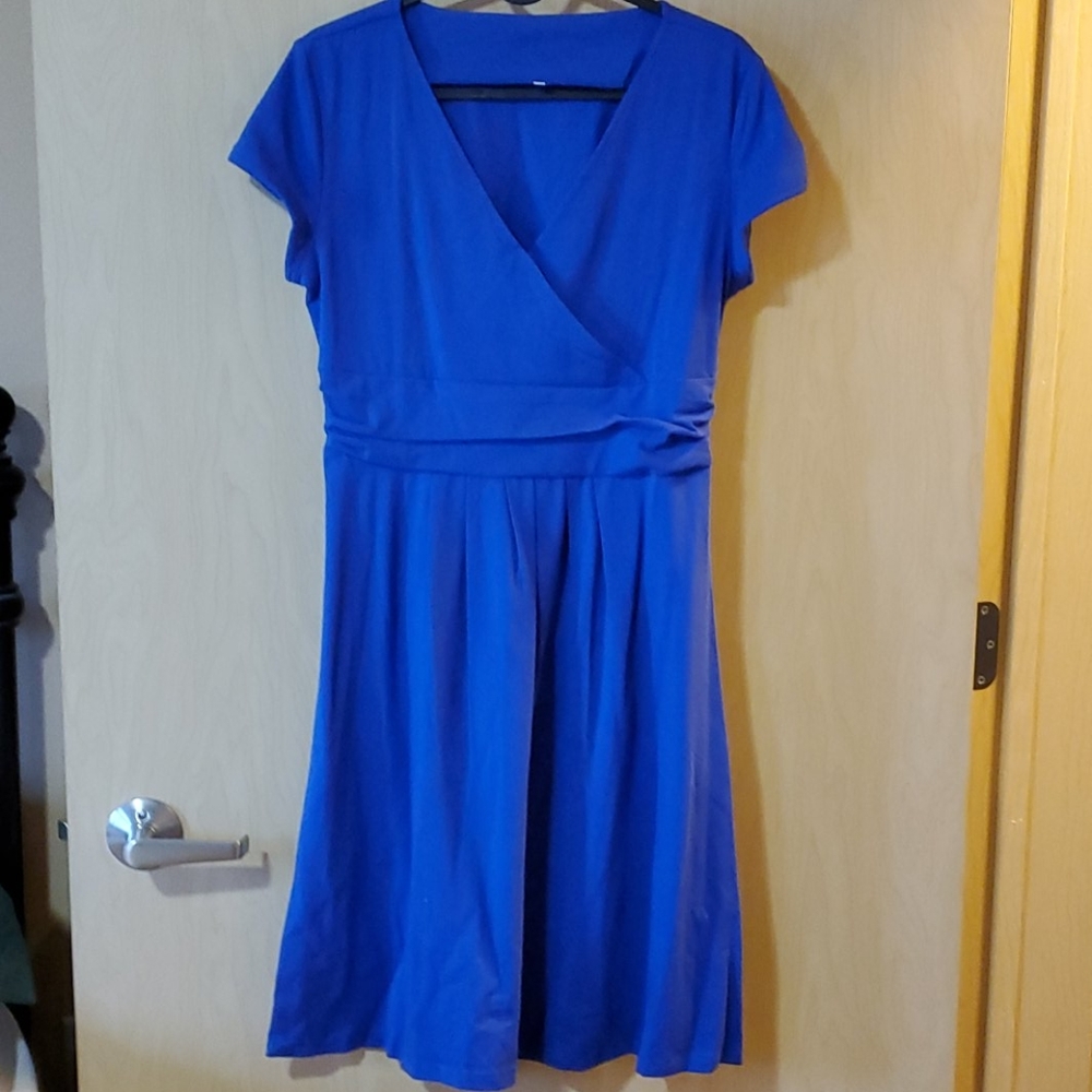A-line V-neck Dress